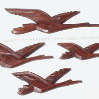 Aves, tallados de madera